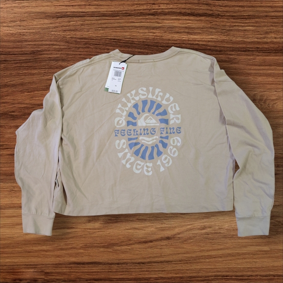 Quiksilver Tan Graphic Long Sleeve Tee - Picture 2 of 3